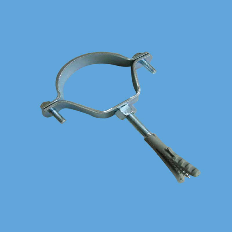 12 070 xxx 電鍍鋅半圓不帶膠管卡，帶雙牙釘和塑料膨脹.jpg