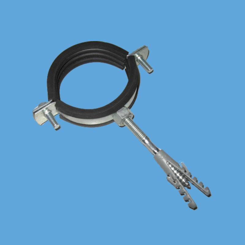 12 073 xxx 帶EPDM膠重型管卡，電鍍鋅,帶中孔雙牙釘和膨脹管.jpg