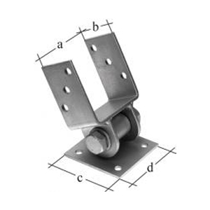 熱鍍鋅可側(cè)向轉(zhuǎn)動(dòng)帶座U支撐